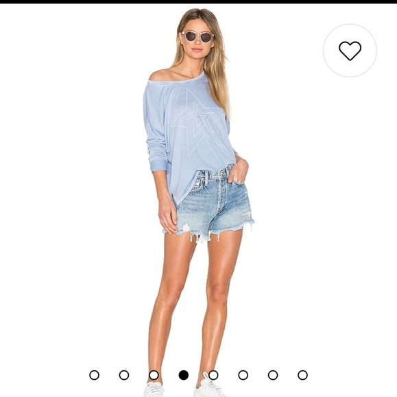 AGOLDE HI RISE SHORT 100% COTTON BUTTON FLY DISTRESSED HIGH WAISTED - Picture 5 of 9